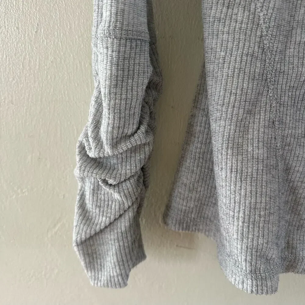 Kuhl Gray Ribbed Hoodie Pullover Lightweight Women's‎ Size Small Outdoors Hiking